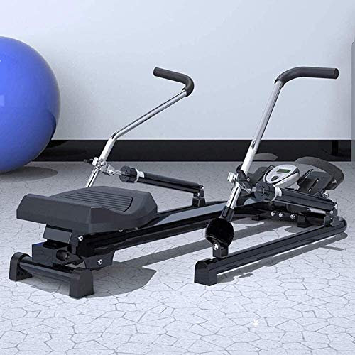 NOALED Rudergeräte, Rudergerät, multifunktionale hydraulische Ruderübungs-Fitnessgeräte, bis zu 120 kg Benutzergewicht faltbar mit 6 Widerstandsstufen