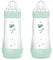 MAM Easy Start Anti-Kolik-Flasche im 2er-Set mit SkinSoftTM Silikon Sauger, 4+ Monate, 320 ml