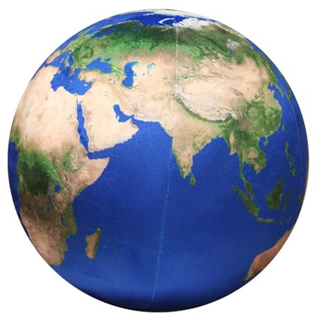 Sonne, Mond, Mars und Erde Plüschkissen, Universum-Serie Plüschtiere Realistische Stellare Planeten Kuscheltier (Hellblau Erde,27cm)