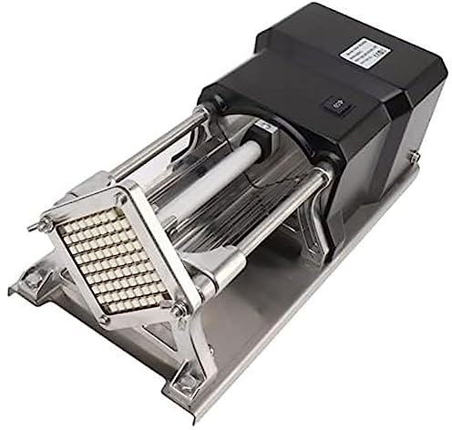 Coupe-Frites Commercial, Coupe-Frites électrique en Acier Inoxydable, Outil de Fabrication de Frites Professionnel Robuste pour la Cuisine Domestique, Le Restaurant, Le Magasin de