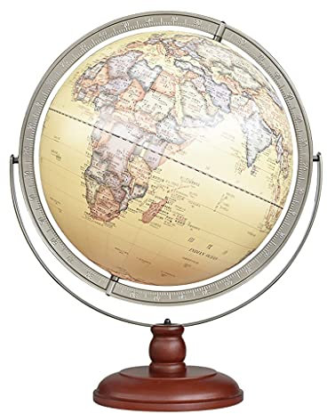 Geografischer Globus Weltkugeln Große Weltkugeln mit Ständer, 17 Zoll Durchmesser, Globus, Lampenglobus für Kinder zum Lernen, erhöhtes Relief-Berg-Design, Weltkugel-Geschenk