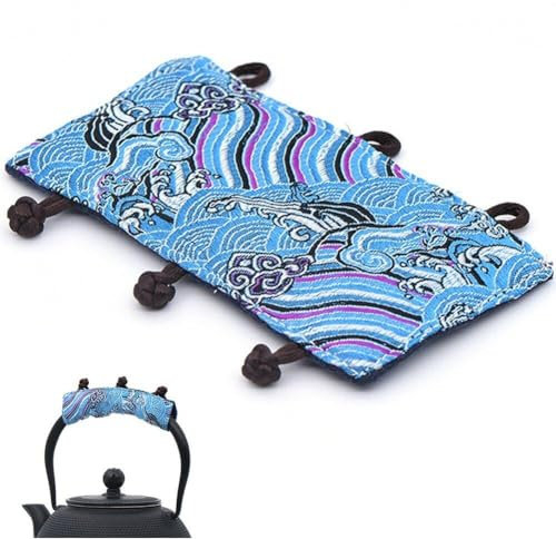 HiyyFloy Teapot Handle Gloves Tea Kettle Handle Cover Cloth Small Refrigerator Handle Protector for Kitchen Heat-resistant Cover
