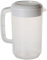 NGCG Botellas de agua de 4 litros para beber frío, jarra con tapa para té frío y helado, gran capacidad, 5 colores, jarras con tapas para nevera, fiestas, refrigerador, color blanco