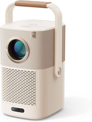 Beamer Sound by JBL, T2 Portable Projektor FHD 1080P Native Outdoor Beamer mit 2.5H Built-in Batterie/Autofokus/Trapezkorrektur Klein Beamer Heimkino, Projektor für Handy/Laptop/HDMI/USB