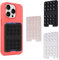 suction 3 PCS Phone Case Card Holder, Phone Card Holder, Card Holder for Phone, Phone Grip Holder Sticky Silicone Hands-Free Mirror Shower Mobile Holder for Selfies and Videos (3 Colors)