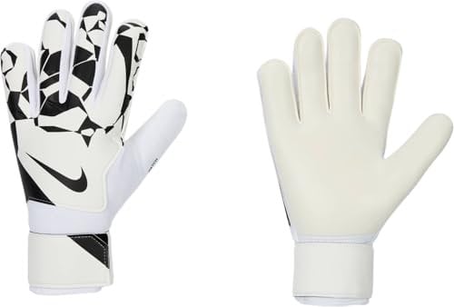 Nike Match Goalkeeper Fußballhandschuhe, White/Black/Black, HQ0257-100, 11
