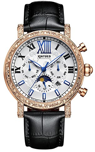 HFWXYSA Herren-Armbanduhr, mechanisch, automatisch, Chronograph Sport, klassische Business-Uhr, automatisch, Analog