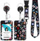 Ausweishülle mit Band, Id Badge Holder Breakaway Lanyard für, Einziehbare Badge Reel, Abnehmbare Namensschild Clips, Hals Lanyard Strap, Lehrer Büro Geschenke (Krankenschwester-schwarz)