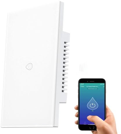 UseeLink Interruttore intelligente per scaldabagno, interruttore per caldaia ZigBee, con funzione di monitoraggio energetico e statistiche, compatibile con Google e Alexa, Hub ZigBee richiesto, 20A