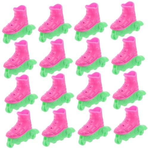 Garneck 10paare Miniatur Roller Skates Für Puppen Realistische Eislaufschuhe Für Puppenhaus Dekoration Kreatives Spielzeug Für Miniaturen Und Bastelarbeiten