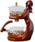 Kit de théière en - Outil de préparation du thé - Ensemble de thé à théière semi-automatique avec infuseur - Ensemble de bouilloire drainante facile résistant à la chaleur - avec kit de théie