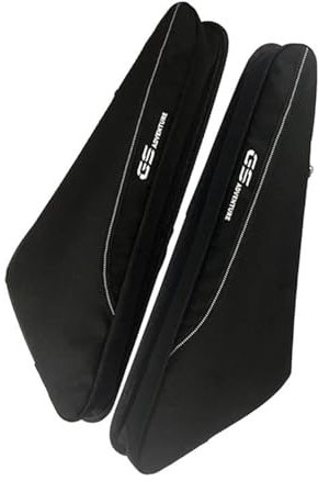 HZBHD Borse per Barre di Protezione Telaio Moto per B&MW R 1200 R1200 GS LC ADV 2004-2012 Borsa Porta Attrezzi Impermeabile Telaio Borsa da Viaggio Borsa Manubrio(Nero 1)
