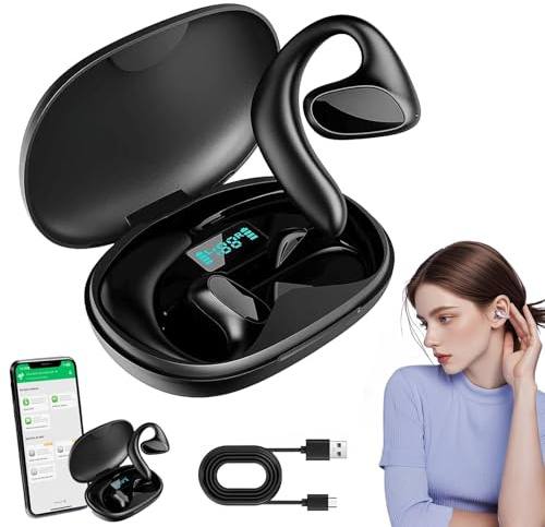 Talkbuds Translator, écouteurs de traduction AI en temps réel, 144 langues et accents, traducteur bidirectionnel, écouteurs Bluetooth, écouteurs étanches IPX5, commandes tactiles, pour l'apprentissage
