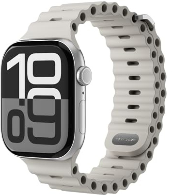 VONMÄHLEN Wave Band 2 - Wasserfestes Apple Watch Armband aus recyceltem Silikon - Sportliches Design - Sichere Passform