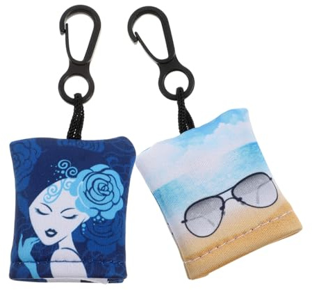 MUCKLILY 2pcs Eye Wipes for Eyeglasses Portable Reusable Cleaning Cloth for Glasses and Electronics Screen Cleaner