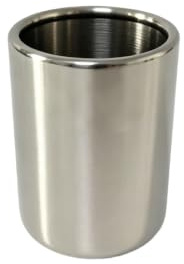 VANTOBEST 2x3.15Inch Stainless Steel Utensil Holder for Fruit Forks Spoons Kitchen Tools Countertop Jar Cup Organizer (Silver-Tone)
