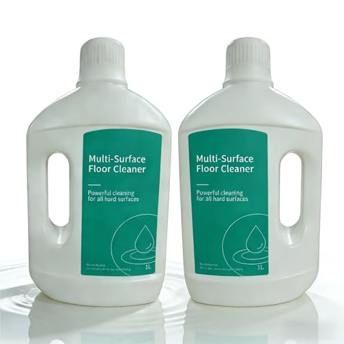 Nettoyant pour Sols Liquide, 1 Litre Formule Végétale, Sans Résidus pour Robot Aspirateur, Compatible avec Dreame L10/L20/L30/X30/X40/X50 Ultra, pour Tous les Sols Durs