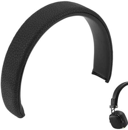 Ersatz Kopfbandpolster für Marshall Major III Bluetooth-Kopfhörer – Austauschteil aus Proteinleder mit Memory-Schaum Kompatibel mit Marshall Major 3 und Major 4, Reparaturteil Kopfhörer-Kopfband