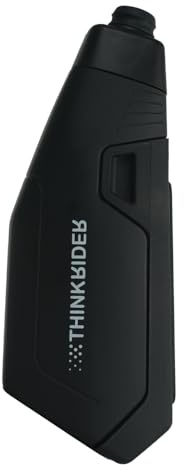 ThinkRider Borraccia bici aerodinamica leggera, borraccia sport 650 ml, compatibile con mountain bike e biciclette da strada, per il ciclismo (Nero)