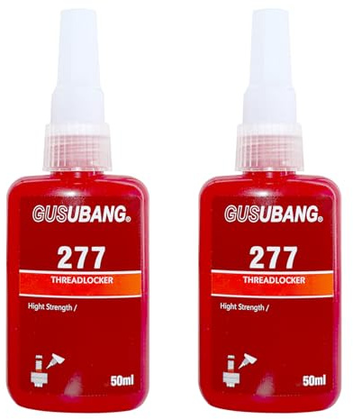 Thread Lock, High Strength Thread Lock 2PCS 100ml, Red Gap Filling & Stable | Fasteners and Screws from Loosening Due to Prolonged Vibration, Thus Locking and Sealing Metal Nuts and Bolts