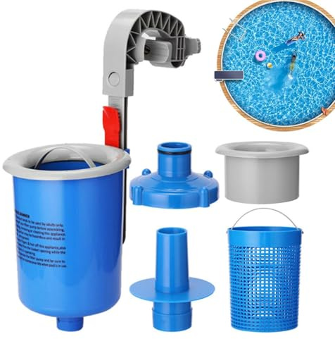 Kit Skimmer Piscina Fuori Terra | Pulizia Automatica,Skimmer Automatico Piscina Fuori Terra - Estate Utilizzo Quotidiano Galleggiante Alta Resistenza Casa Hotel Appartamento Giardino Cortile Retro
