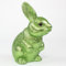 Osterhase Hase Ostern Osternest Kunststoff Glitzer Glitter stehend, 15 cm grün