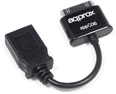 Approx APPC06 - Adaptador USB a 30 Pines, Negro [España]