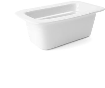 Holst Porzellan GN 1-9 65 Gastronorm GN-Schale 65 mm GN 1/9, weiß, 17.6 x 10.8 x 6.5 cm