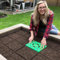 Seeding Square – Foot Gardening Template Seed Sowing Tool Kit Comes with: Color Coded Spacer & Magnetic Dibber/Seed Ruler/Seed Spoon Vegetable Garden Planting Guide