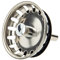 tecuro - Tapón de desagüe, diámetro de 54 mm, con barra de guía metálica de 8 mm y bola