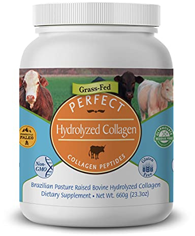 Perfect Supplements – Perfect Hydrolyzed Collagen Powder – 660 Grams – All Natural Collagen - Brazilian Pasture Raised – Promotes Healthy Skin