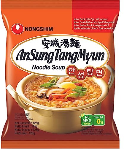 NONGSHIM - Nouilles instantanées Ansungtangmyun - (1 X 125 GR) (L'emballage peut varier)