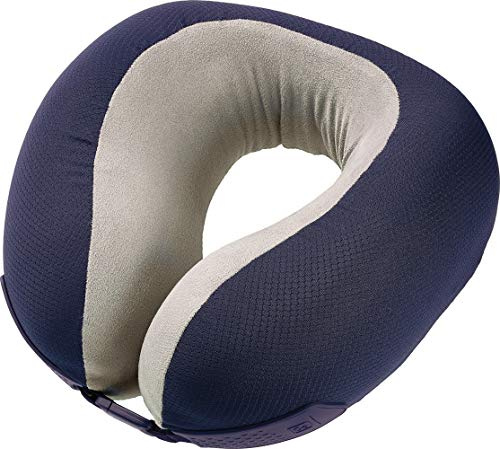 Go Travel Memory Foam Neck Pillow - Dreamer Flight Support, Dark Blue | Cushioned head & neck support for flights, coaches, cars and train journeys - Supportive & Ergonomic. Ref 481.101-DB.