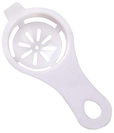 St@llion White Egg Tool Yolk Separator Divider Strainer Screen Filter Chef Kitchen Gadgets-Dishwasher Convenient (Pack of 1)
