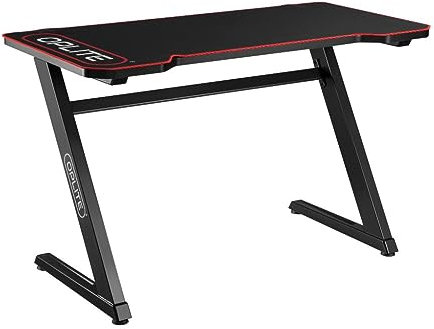 OPLITE - Tilt Gaming Desk - Bureau avec tapis de souris intégral 120x60x75, équipé d’un plateau MDF double compression 25 mm d'épaisseur