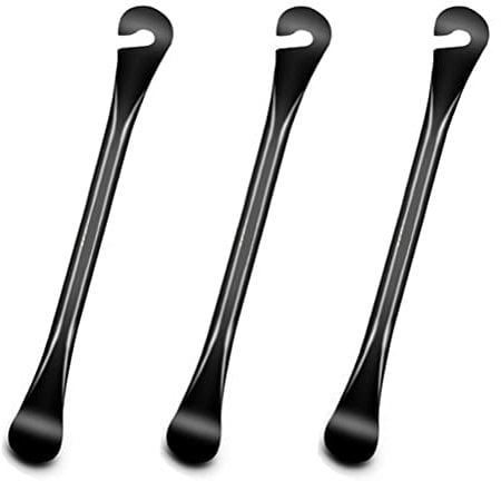 3 Stück Reifenheber Fahrrad, 120 x 7mm Kohlenstoffstahl Montierhebel Reifenheber Metall Ergonomisch Reifenwechsel Hebel für Fahrräder Rennräder Mountainbikes (Schwarz)