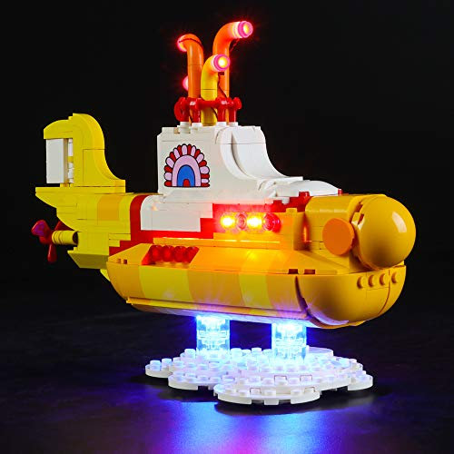 BRIKSMAX Led Lighting Kit for LEGO Yellow Submarine,Compatible with LEGO 21306 Building Blocks Model- Not Include the Lego Set