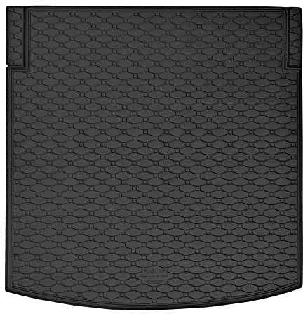 Rigum Kofferraummatte für Seat Leon ST/Kombi ab 2014, Schwarz, Kunststoff und Gummi, Ideal angepasst, PKW