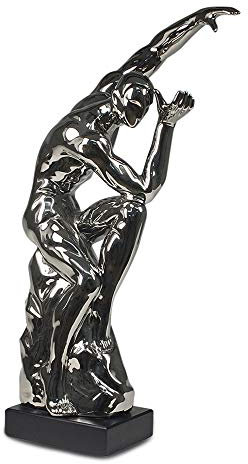 Skulptur Athlet II, Design Chrom, H 56 cm
