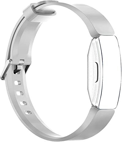 CoolGadget Armband kompatibel mit Fitbit Alta/Alta HR aus Silikon, [Flexibles Sport Fitness Uhren Band], Damen und Herren - Weiss