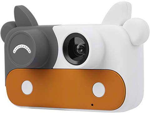 VBESTLIFE Camera for Children, 1500W Pixels Mini Cute Cartoon Cow Digital DV Gift Toy Camera(Coffee)