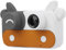 VBESTLIFE Camera for Children, 1500W Pixels Mini Cute Cartoon Cow Digital DV Gift Toy Camera(Coffee)