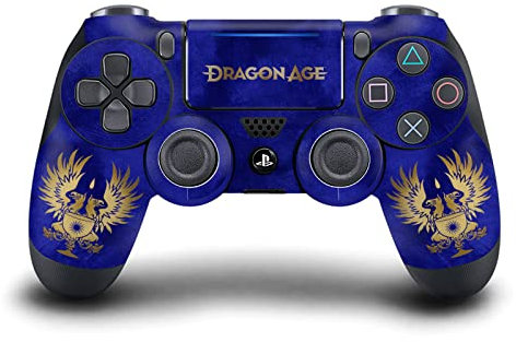 Head Case Designs Offizielle EA Bioware Dragon Age Graue Wächter Gold Heraldry Vinyl Haut Gaming Aufkleber Abziehbild Abdeckung kompatibel mit Sony Playstation 4 PS4 DualShock 4 Controller