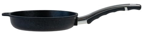 BAF Pfanne Ø 20 cm - flacher Rand - kleine runde beschichtete Bratpfanne aus Aluminiumguss - ohne Induktion - Made in Germany