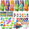 Moltby Gadget Dinosauri Compleanno Bambini - 96Pcs Kit Sacchetti Pensierini Festa