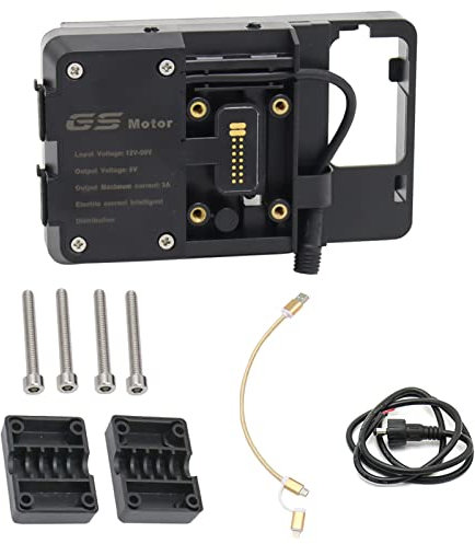 Hancaner Handy-Navigationshalterung Zubehör mit USB-Ladegerät Kompatibel mit R1200GS LC & Adventure S1000XR R1200RS