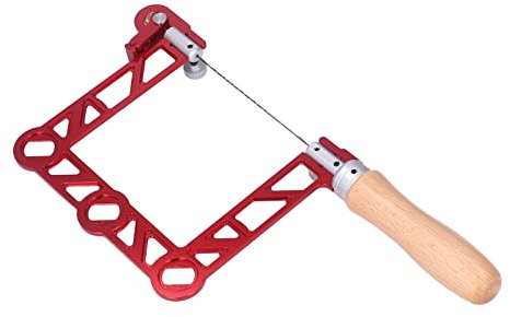 Professionelle Laubsäge, Handsäge für Holzarbeiter, Laubsägerahmen zum Schneiden von Holz, Kunststoff, Gummi und Weichmetall (4 Zoll)