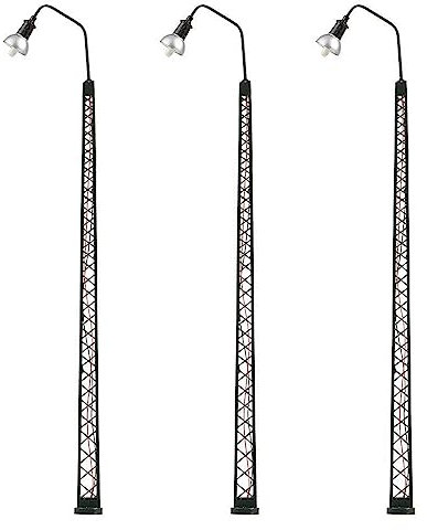 LED-Gittermast-Bogenleuchte, warmweiß, 3 Stück