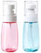 JIMCOM 2Pack Spray Bottle, 100ml Fine Mist Spray bottle for Travel Refillable Atomisers Cleaning Solutions, Spray Bottle for Hair (Blue/Pink)