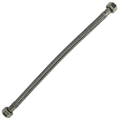 TWaLa Küche Sanitär Anschlussschlauch Verbindungsschlauch Verlängerung 3/8 Überwurfmutter x 3/8 Überwurfmutter kurz (50cm)